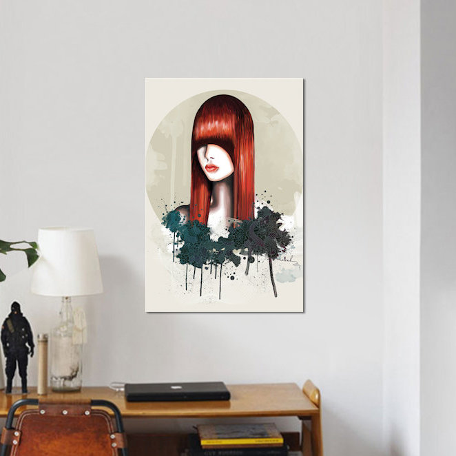 « redhead », impression sur toile, H 26 po x l 18 po x P 1,5 po