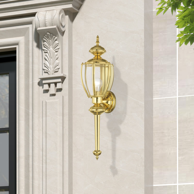 Amberdawn Wall Light, Polished Brass