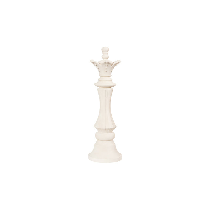 Queen Chess Sculpture, White