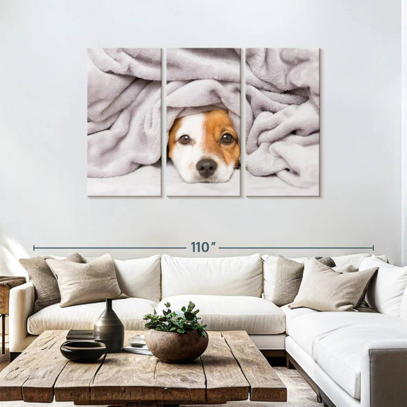 Brampt Blanket Bundled Dog, 48" H x 74" W