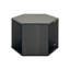 Table basse hexagonale, taille de 23,95 po, construction, table de rangement spacieuse avec rangement ouvert, table de chevet polyvalente, style géométrique, assemblage facile