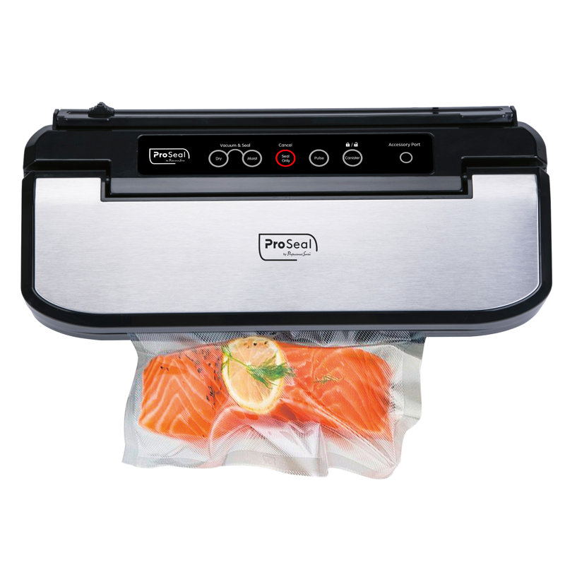 Scelleuse sous vide Proseal, thermoscelleuse hermétique de 11,8 po, modes sec et humide, coupe-sac intégré, trousse de démarrage incluse