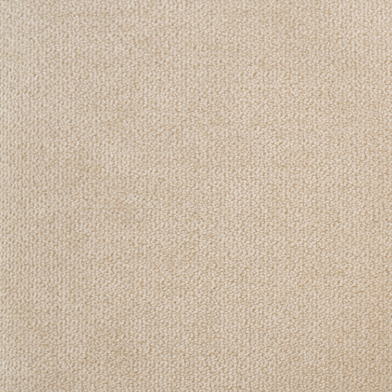 Mid Back Armless Office Chair With Wheels In Soft Beige Fabric, Computer Desk Seating For Personal Workspace, Beige