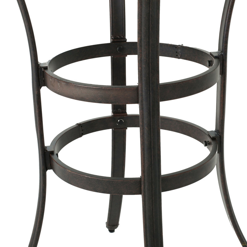Table de bar en fonte d'aluminium