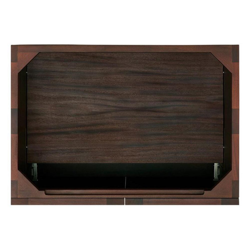 30" Mahogany Freestanding Vanity with Brass Knobs