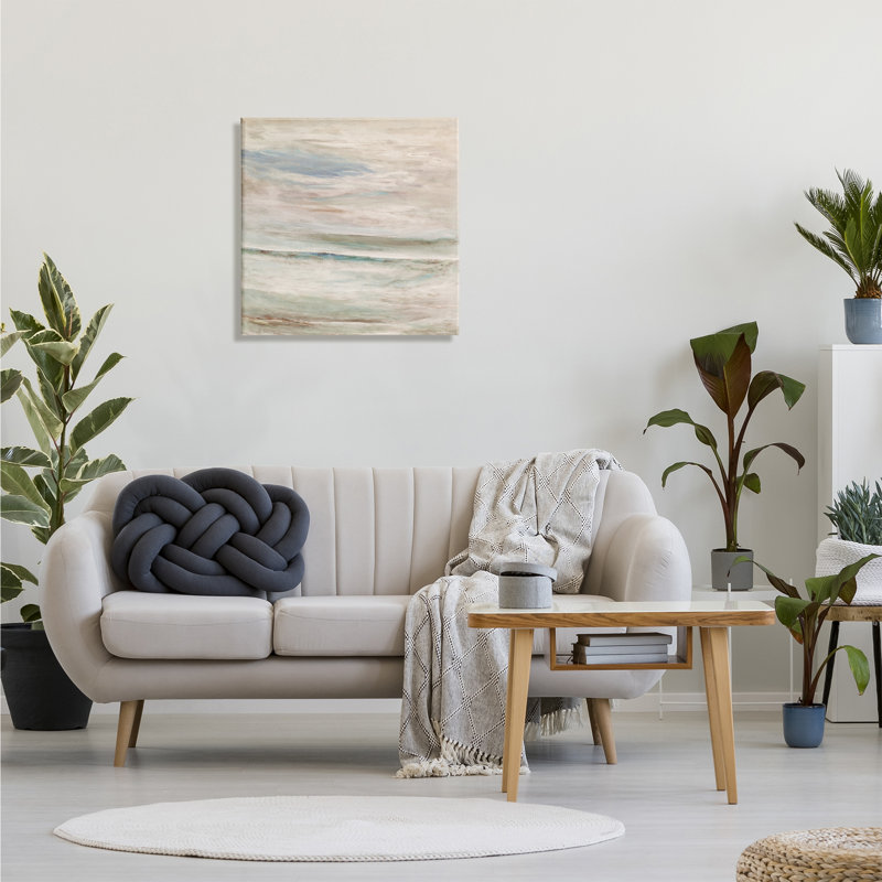 «Cloud Landscape Abstraction Mystical Off-White» par - Impression, Toile tendue, H 24 po x l 24 po x P 2 po