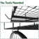 Mashiya Steel Height -Adjustable Ceiling Mounted Rack
