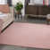 Mullican Sandy Solid Pink Easy Care Indoor/Outdoor Area Rug