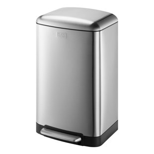 Steel Step On Kitchen Trash Can - 30L
