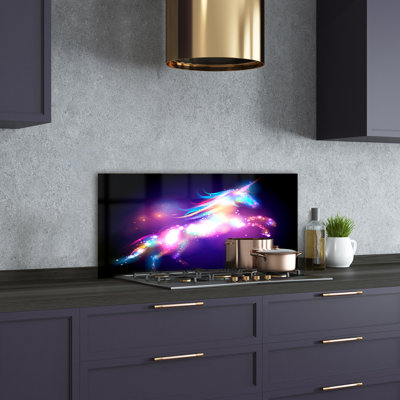 Mireia 50cm W x 100cm L Glass Peel and Stick Panel