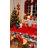 1pc round/rectangular polyester tablecloth, Christmas tablecloth with pine, snowman, truck, embosed edge, Christmas decorations for dining table, festival party holiday table decoration, perfect festival gift-217477651