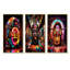 Jukebox Machine Neon Grooves I - Jukeboxes, ensemble de 3 impressions sur toile-1728076556-1728076557