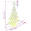 vidaXL Christmas Tree with 240 LEDs Acrylic-112224608-115607854