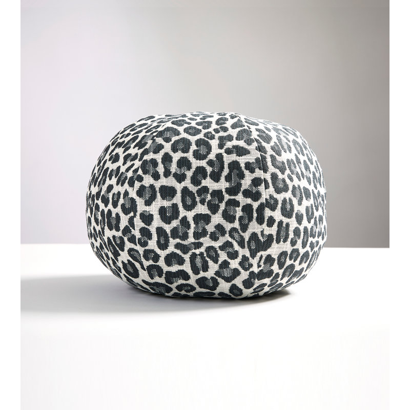 Backyard Bengal Circular Indoor/Outdoor Pillow Cover & Insert, Slate