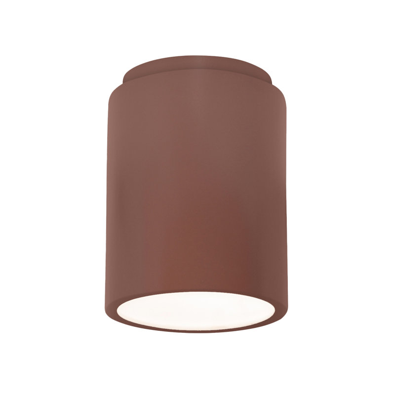 Sumatra Ceramic Flush Mount, Canyon Clay, LED (Integrated)