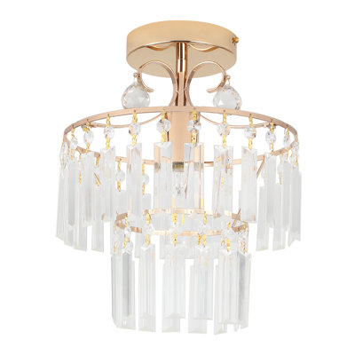 Lustre en cristal 2 lumières Zayley