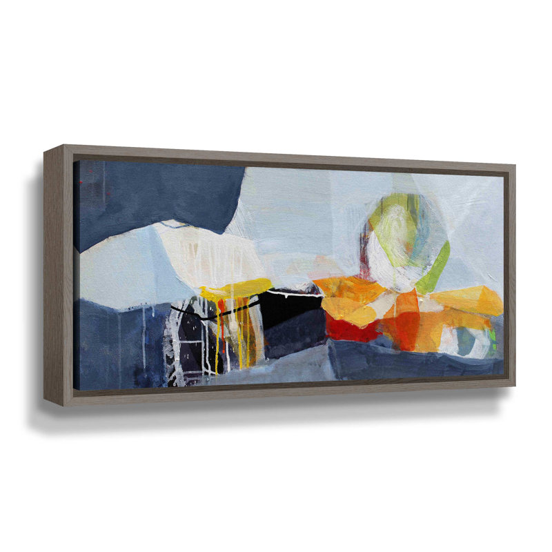 «Story Teller», reproduction sur toile, H 8 po x l 12 po x P 2 po, Cadre flottant gris