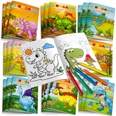 Ensemble de 36 livres de coloriage de dinosaure, articles de fête pour dinosaures