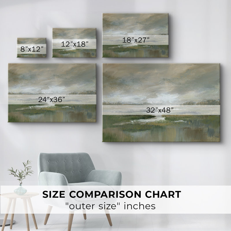Misty Inlet - Cavas enveloppés de galerie, 8 x 12