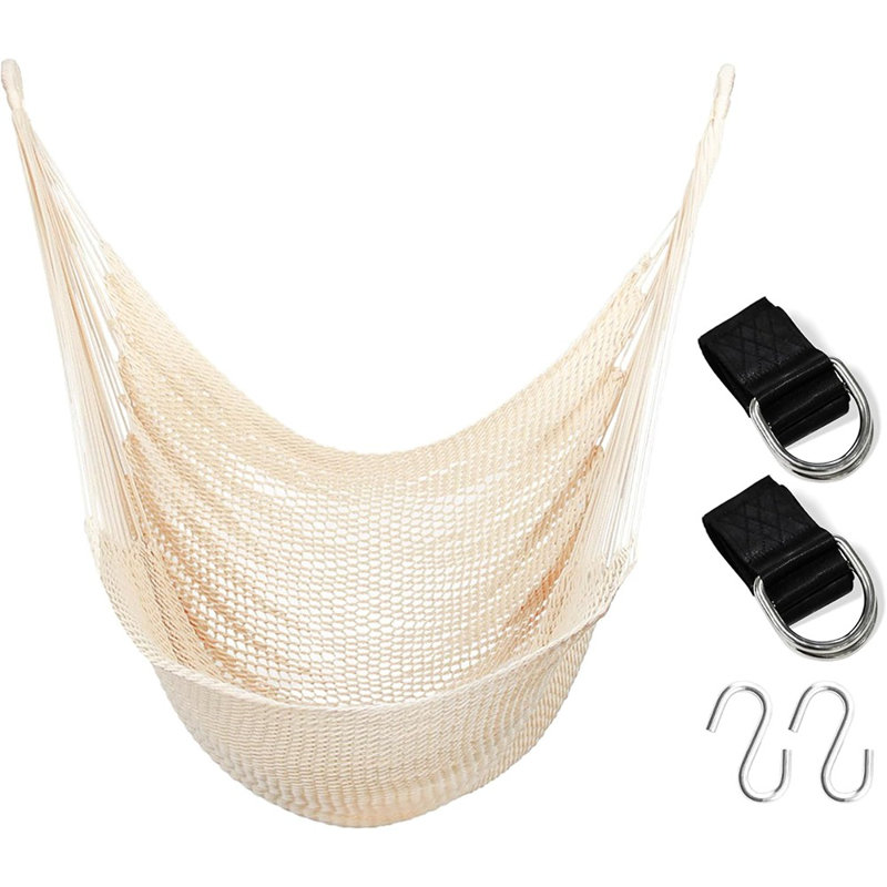 Grande chaise hamac avec quincaillerie de suspension