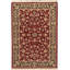 Hand-Knotted High-Quality Red and Navy Area Rug