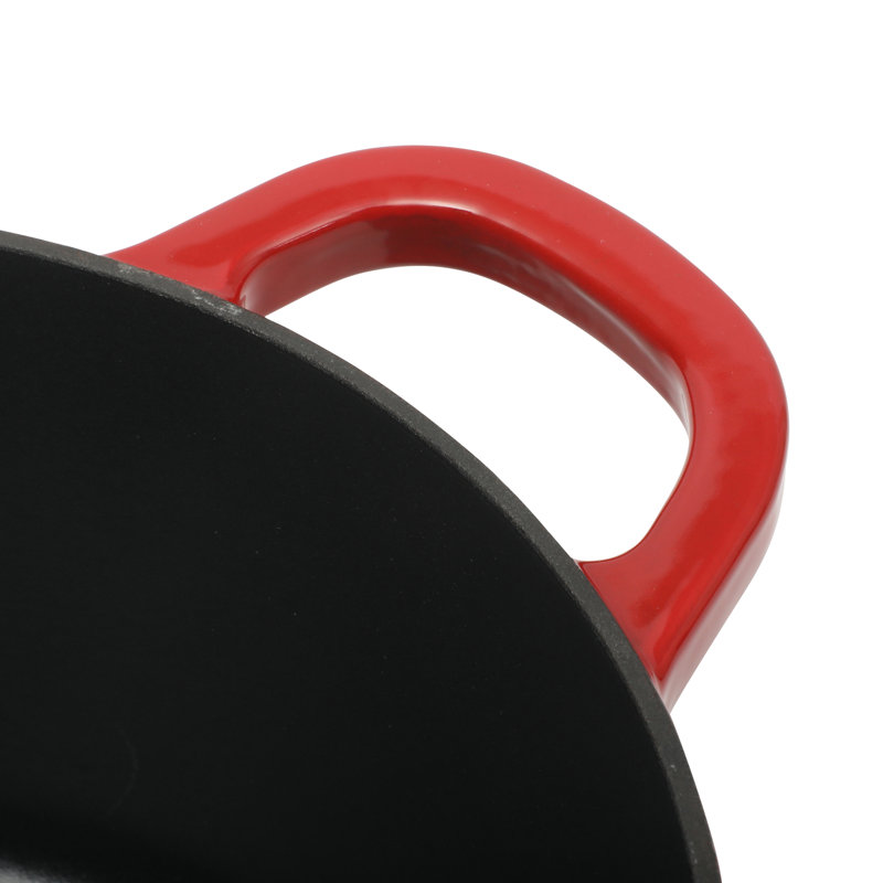 Cocotte ronde artisanale en fonte antiadhésive Crock-pot