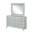 Commode 6 tiroirs l 62 po avec miroir Kenansville
