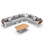 Wing Outdoor 3 - Piece Teak Conversation Set