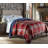 Crafted by Catherine Lars Plaid Velvet Plush Sherpa Blanket 90" x 96" Queen Size-116039809-116039811