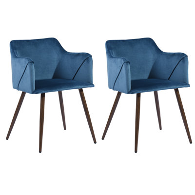 Sofiya 47cm H Velvet Upholstered Armchair