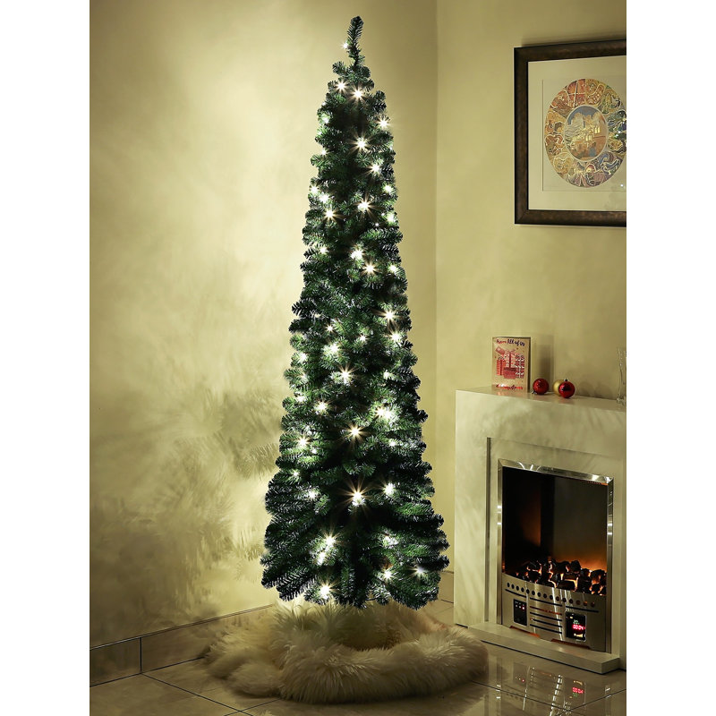 5.91' H Lighted Artificial Fir Christmas Tree