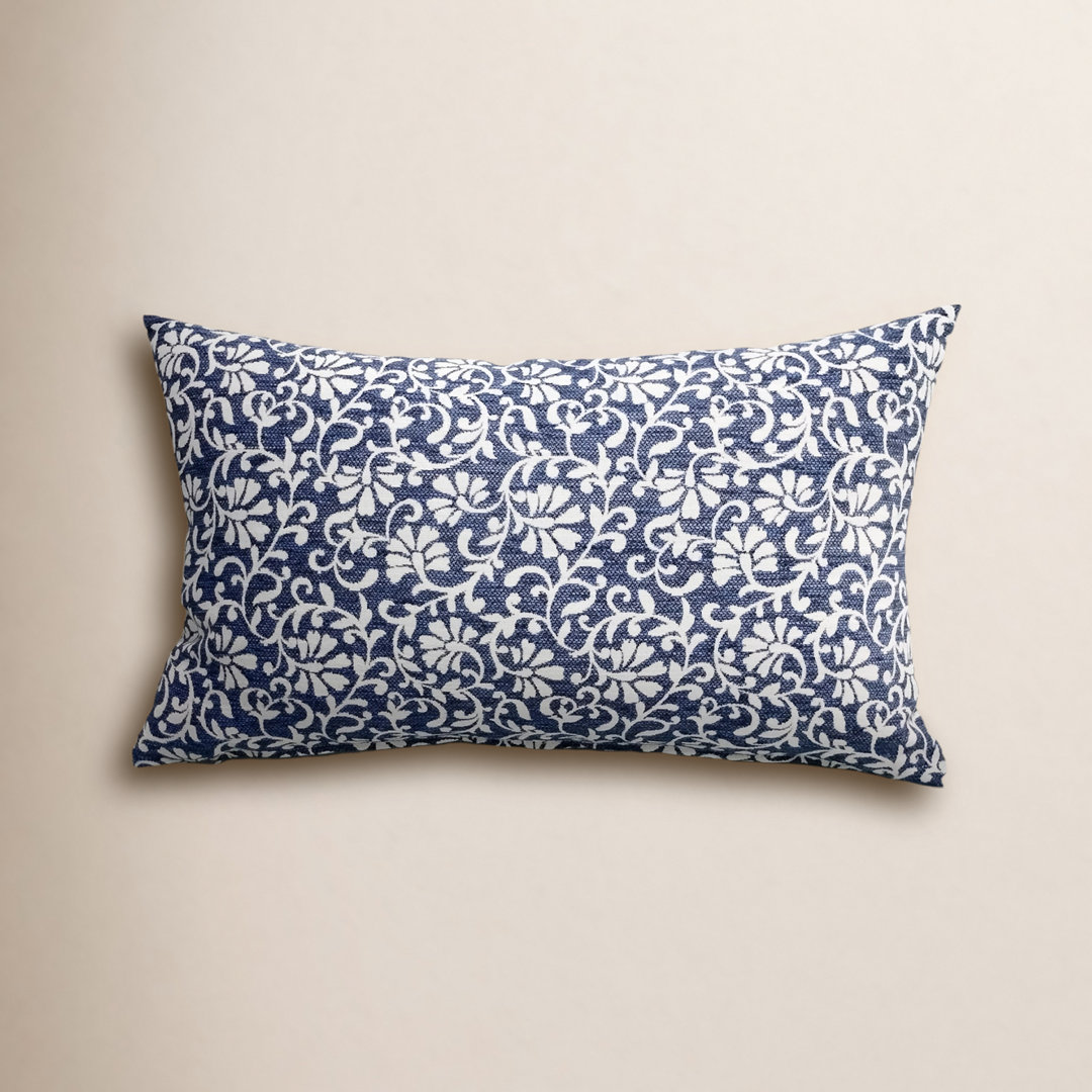 Liza Pillow Cover & Insert Rectangle in Blue/White (Set of 2) Birch Lane™