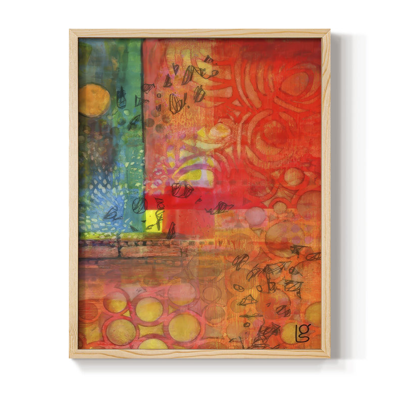 «Meet Me in Paris I», reproduction encadrée - bois massif, Naturel, H 21 po x l 17 po