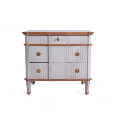 Hendric 3 - Drawer Solid Wood Nightstand