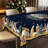 Machine-washable polyester tablecloth featuring a Nativity scene design, perfect for Christmas decorations.-981590562