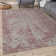 Carina Washable Rugs Striped Design in Pink