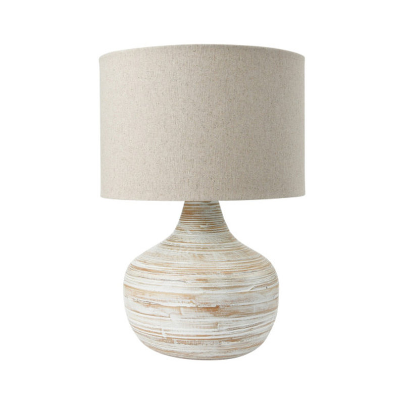 Azaruddin Bamboo Table Lamps with Linen Shade