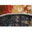 Tapis 100% oriental à teinture végétale ronde abstraite 8 x 8