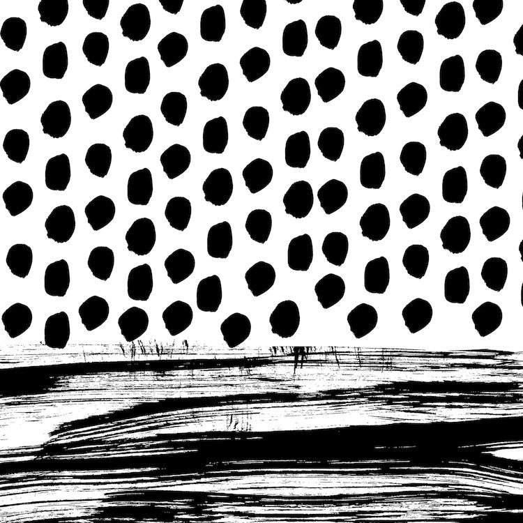 «Zoe B&W» par Charlotte Winter - reproduction, H 12 po x l 12 po x P 0,75 po, Toile tendue