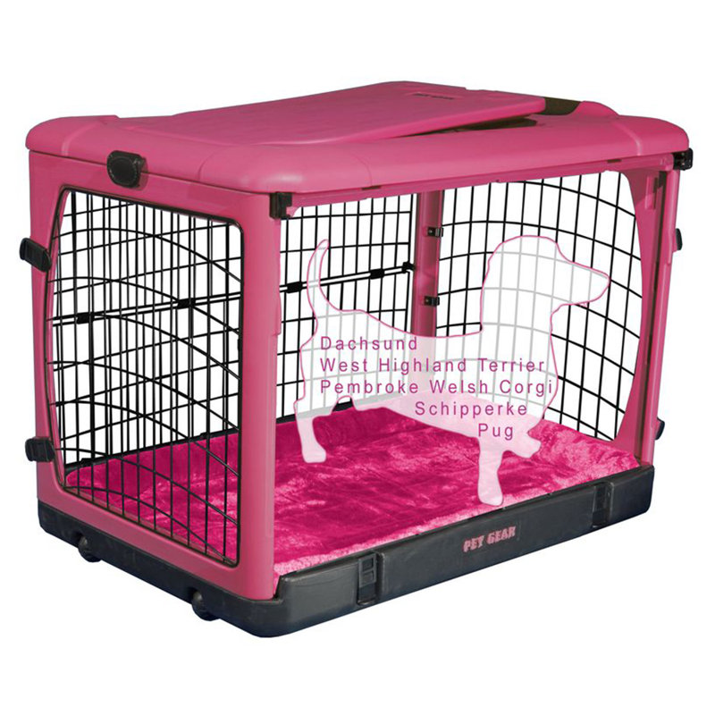 Cage pour animal Deluxe, Moyen (H 27 po x l 24 po x P 36 po), Brun clair