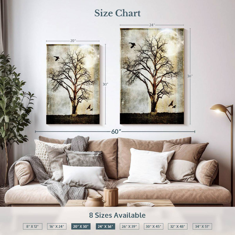 Arbre à coton Harnek I, H 36 po x l 24 po