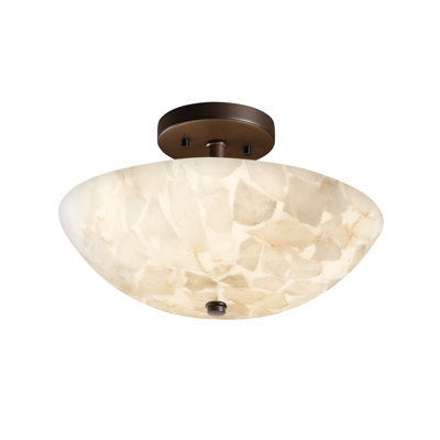 Plafonnier encastré 2 lumières simple 14 po Asae