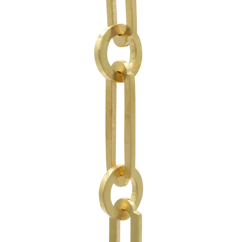 Rectangle Linked Chain, Polished Brass