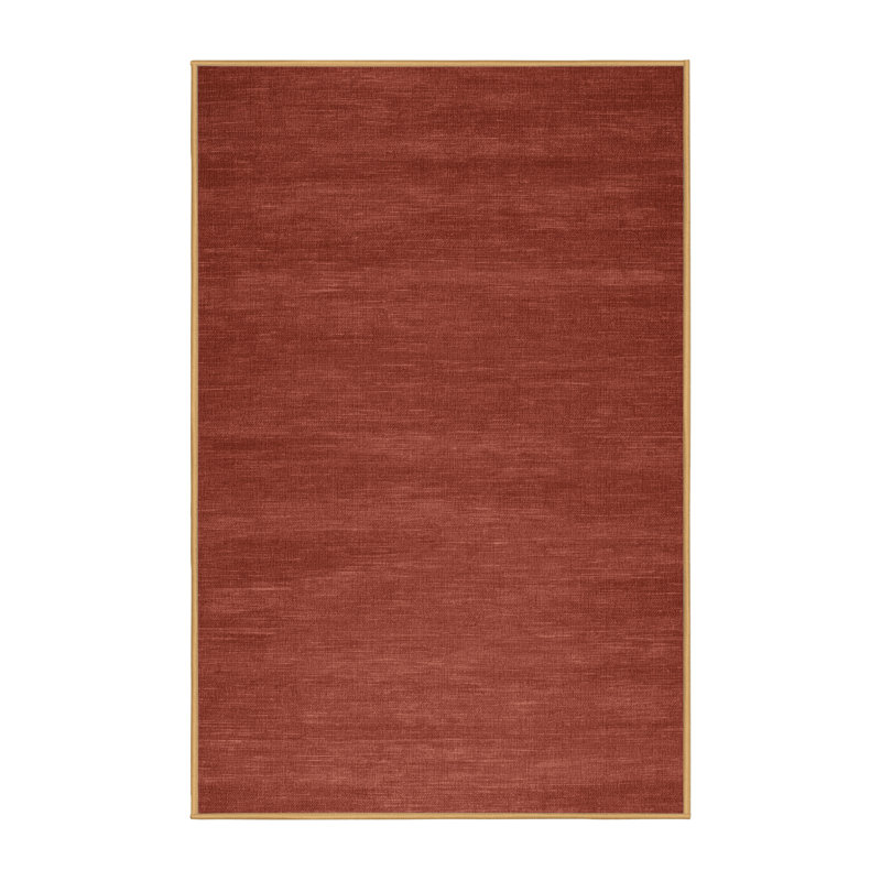 Machine Washable Solid Brown Area Rug, Runner 2' x 4'
