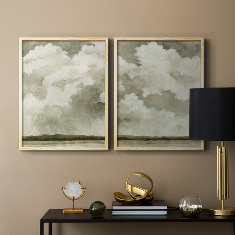«Big Dark Sky I», reproduction encadrée de qualité supérieure - prête à être accrochée - aucun clou requis - aucun clou requis