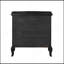 Table de chevet au fini noir antique