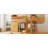 Twin Size Loft Bed With Storage Cabinet, Wardrobe And LED, Wood Color -596546946