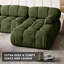 Canapé modulaire chenille modulaire sans os, canapé convertible en éponge convertible pour salon, canapé en L à 2 places avec repose-pieds, accoudoirs et dossier amovibles, rembourré d'éponge à haute densité et ressorts ensachés-424786439