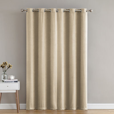 Annabelle 2-Piece Solid Grommet Blackout Curtain Panel Set, 38" x 84"