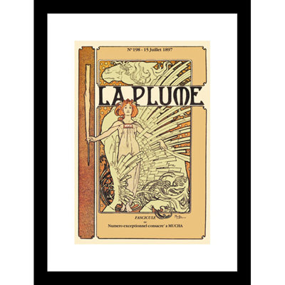 « la prune », publicité rétro encadrée